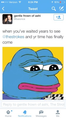 musicloversperspective:  the strokes just retweeted this - I can’t do this