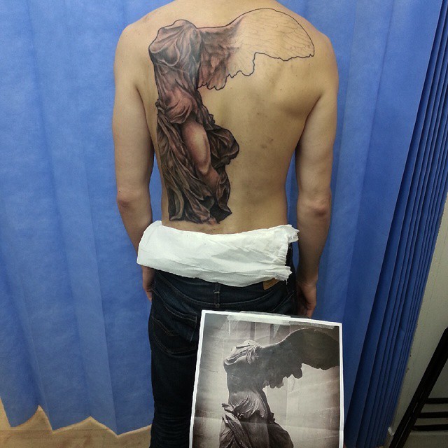 Jake galleon tattoo — Nike of victory. Mad fun. For tattoo...