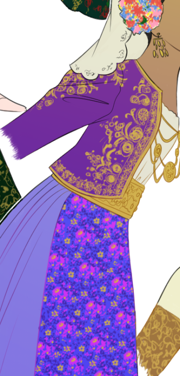 Traditional Greek costume studies~ Details under the cut!Clockwise starting from the far left!1