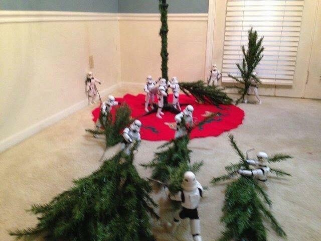 redheaded-girlygirl:sharpdressedd0m-deactivated2023:kittysparkleslove:Mission: Christmas Tree 🎄 Mission Accomplished 🎄I will inform the emperor the tree is fully armed and operational. Time to decorate 🎄 @swarthyvillain 