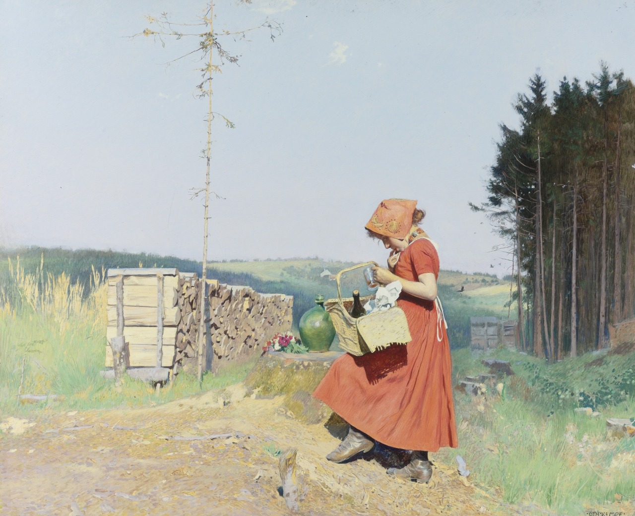 fleurdulys:  Little Red Riding Hood - Gottlieb Theodor Kempf Von Hartenkampf 