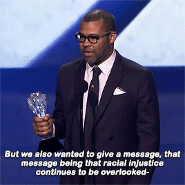 gaelgarcia:Jordan Peele accepts Best Original Screenplay for ‘Get Out’ onstage during The 23rd Annua
