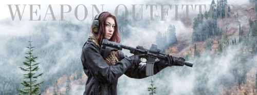 Facebook cover image, featuring one of the employee&rsquo;s AR pistol builds, and gyuunyuuu!Always a