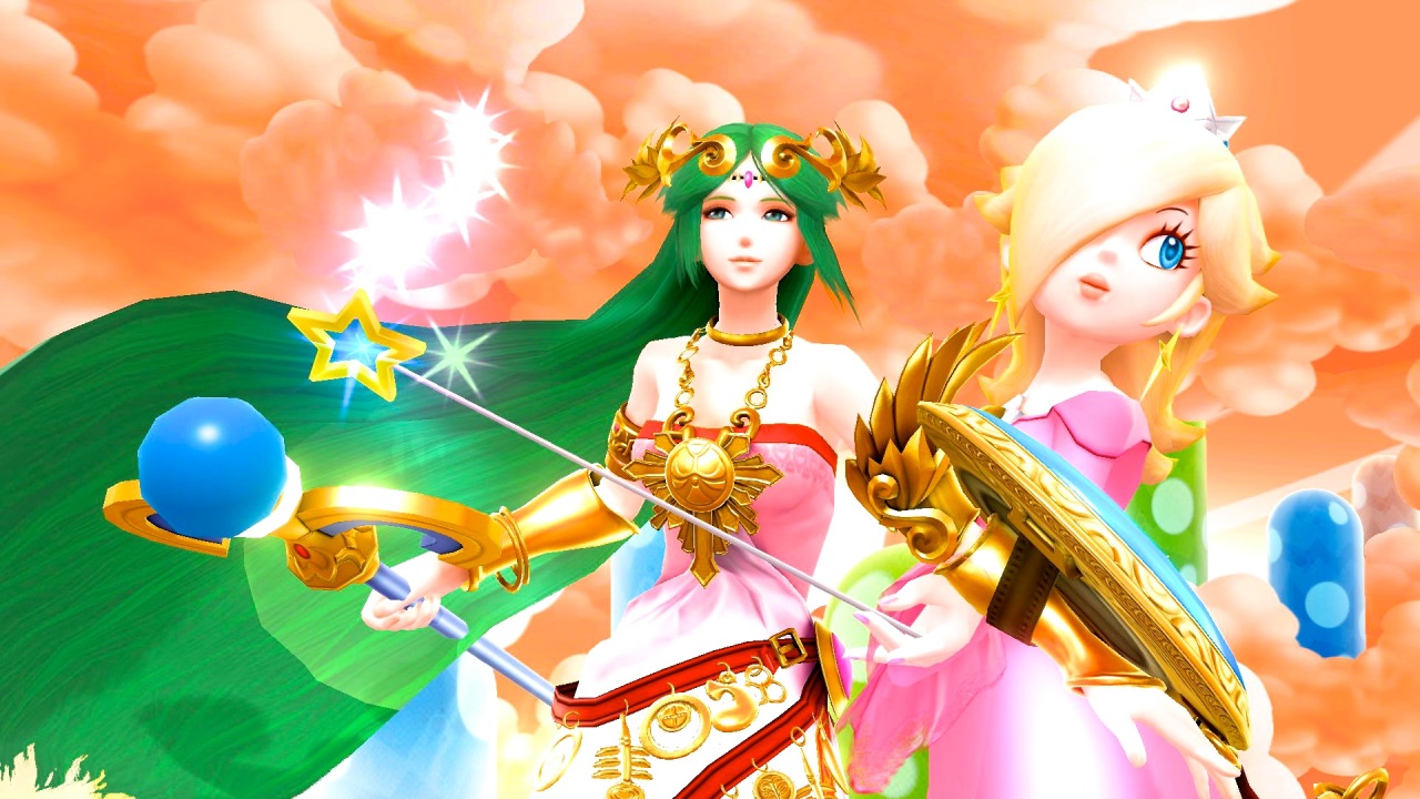 harmonie-and-peaches:  Palutena and Rosalina are best friends who talk over tea about