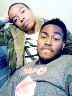 fckyeahblackgaycouples:  Me 22(laying on him)and my Candy Panda. (Camouflage Jacket) 25. Each others first love since young( High School) we’ve had so many ups and downs, but our love for each other can never fade away. Right now we are LDR due to him
