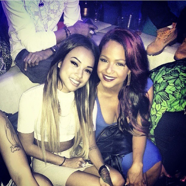baddqueens:  @karrueche &amp; @christinamilian 