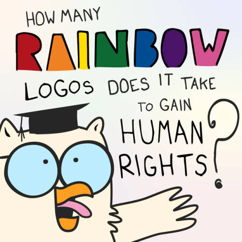 How Many Rainbow Logos Does It Take to Gain Human Rights?Happy 50th Stonewall !