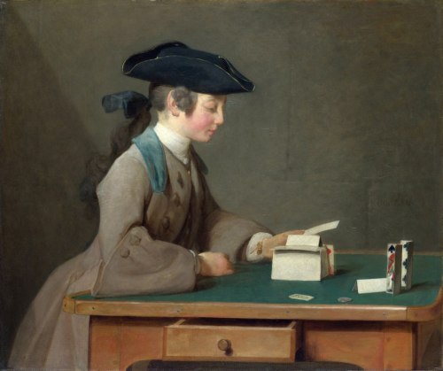 The House of Cards (1736-7), Jean-Baptiste-Siméon Chardin.