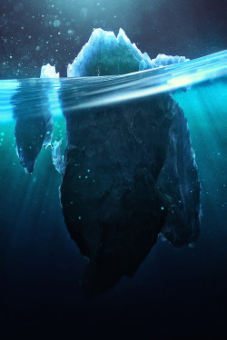 asylum-art:  3D-Rendered Glaciers-  Chaotic Atmosphere      on behance  Switzerland-based illustrator Chaotic Atmospheres creates beautiful, compelling views of icebergs in his aptly-titled series Caustic Icebergs. The images are digitally produced