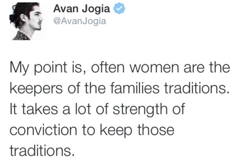 avjogia:It takes a lot of bravery now days to follow religion/family traditions.