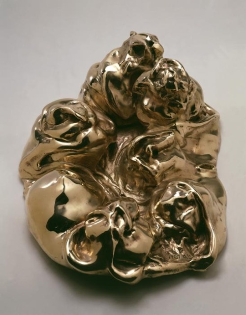 noceans:Louise Bourgeois, End of Softness, 1967, bronze, gold patina