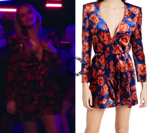 Who: Elizabeth Lail as Lola MorganWhat: Magda Butrym Velvet Romper - $471.00. And HERE for $502