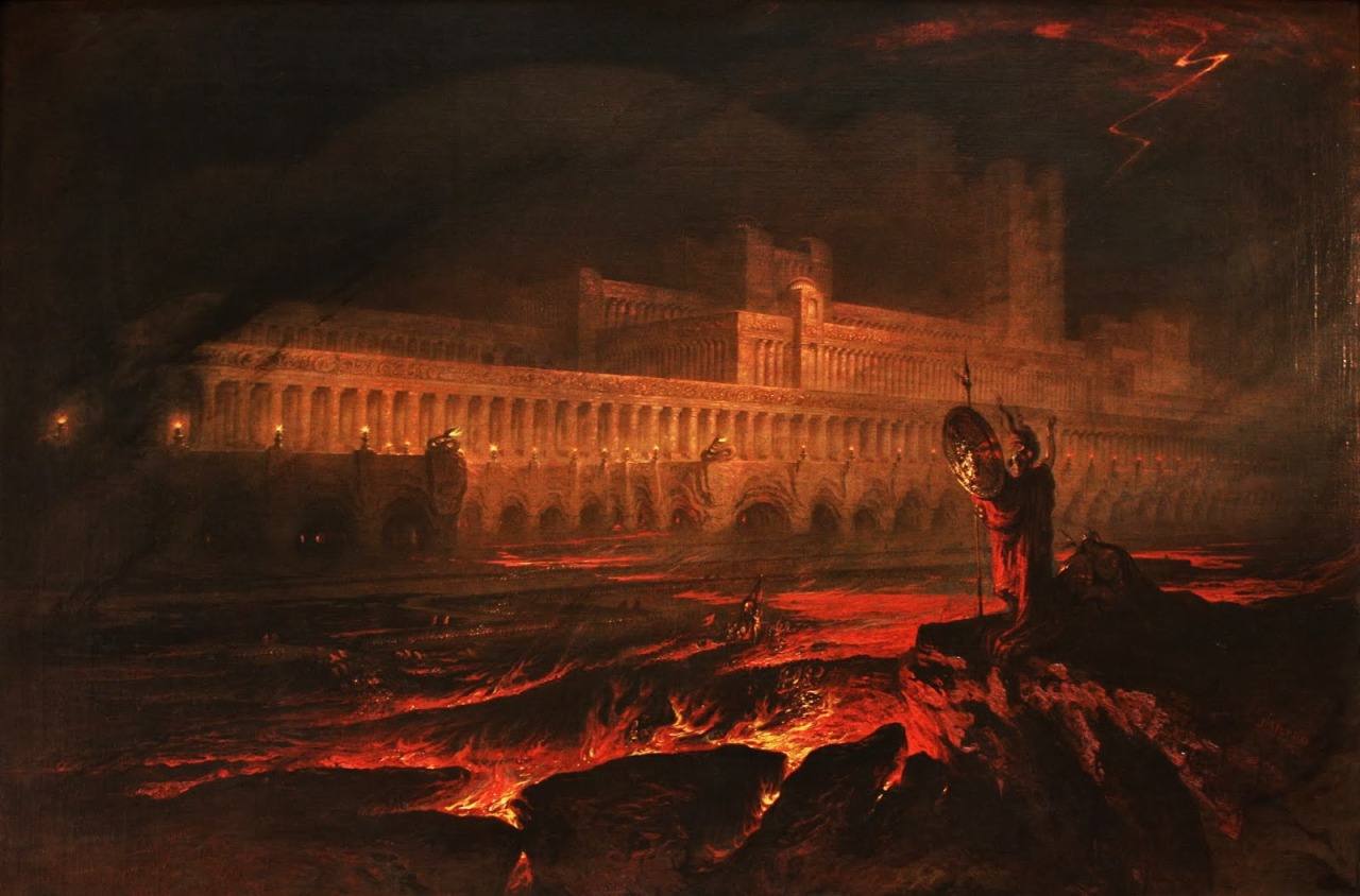 kradhe:  John Martin - Seventh plague of egypt. 1823 John Martin - Pandemonium,