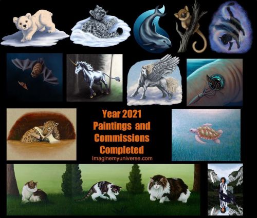 The year of 2021 in review I got quite a bit of art done. Here is some of the completed paintings an