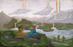 twilightsprinkle:  RainbowFalls by Critzie