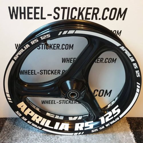  Universal design for all motorcycle rims with your own text by wheel-sticker.com Universelles Desig