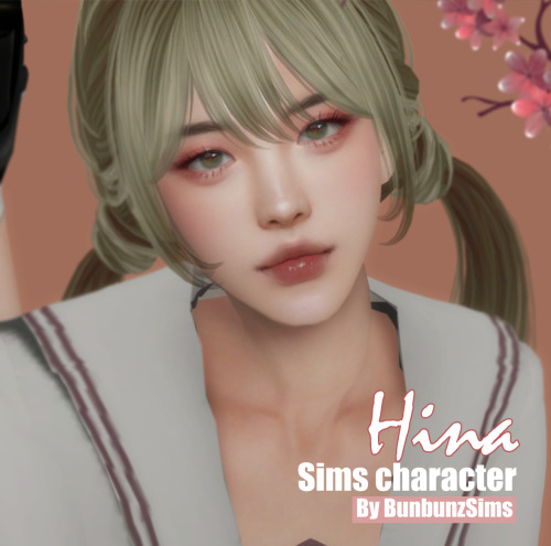 ✨ [Exclusive] Sims character : HINA ✨ Female adult simsTray file + CC listDownload here &gt;&