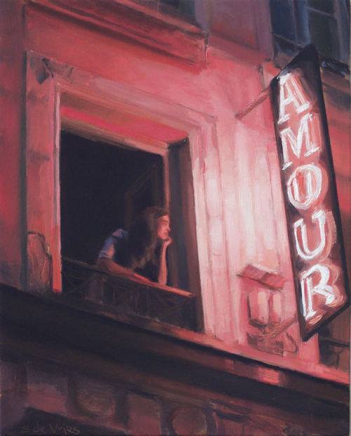 fravery:Woman on Balcony - Serge de VriesDutch,b.1968- porn pictures