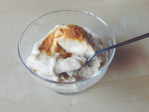 Banana ‘Ice-cream’ This might just be the easiest & quickest dessert EVER! All you n