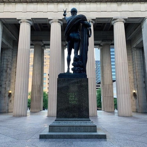 radicalgraff:Graffiti on the Nashville City Hall following a BLM protest in June 2020