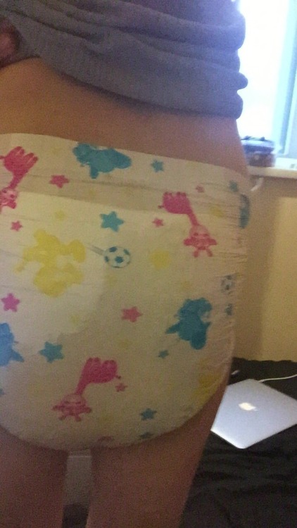 babyjamey:  My really really wet nappy that was from work and I had to change it 