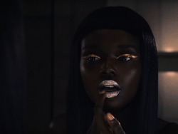 runwaydoll:  Duckie Thot x Pat McGrath