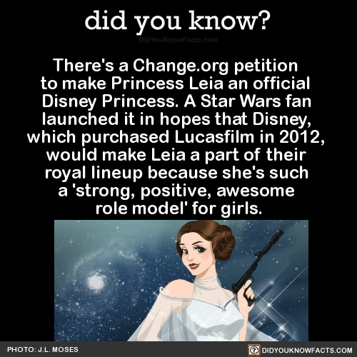 egaylitarian:did-you-kno:Source Source 2People argue that Leia can’t be a Disney princess because sh