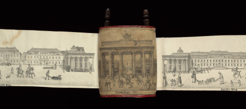 thegetty: Panorama of BerlinThis 1820s depiction of the street Unter den Linden in Berlin as a panor