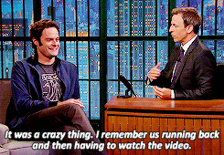 emmy4keri:  Bill Hader on Late Night with Seth Meyers 