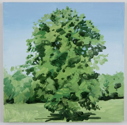 longhairshorttemper:  Julian KreimerLone Tree, oil on linen, 20x20 inches 