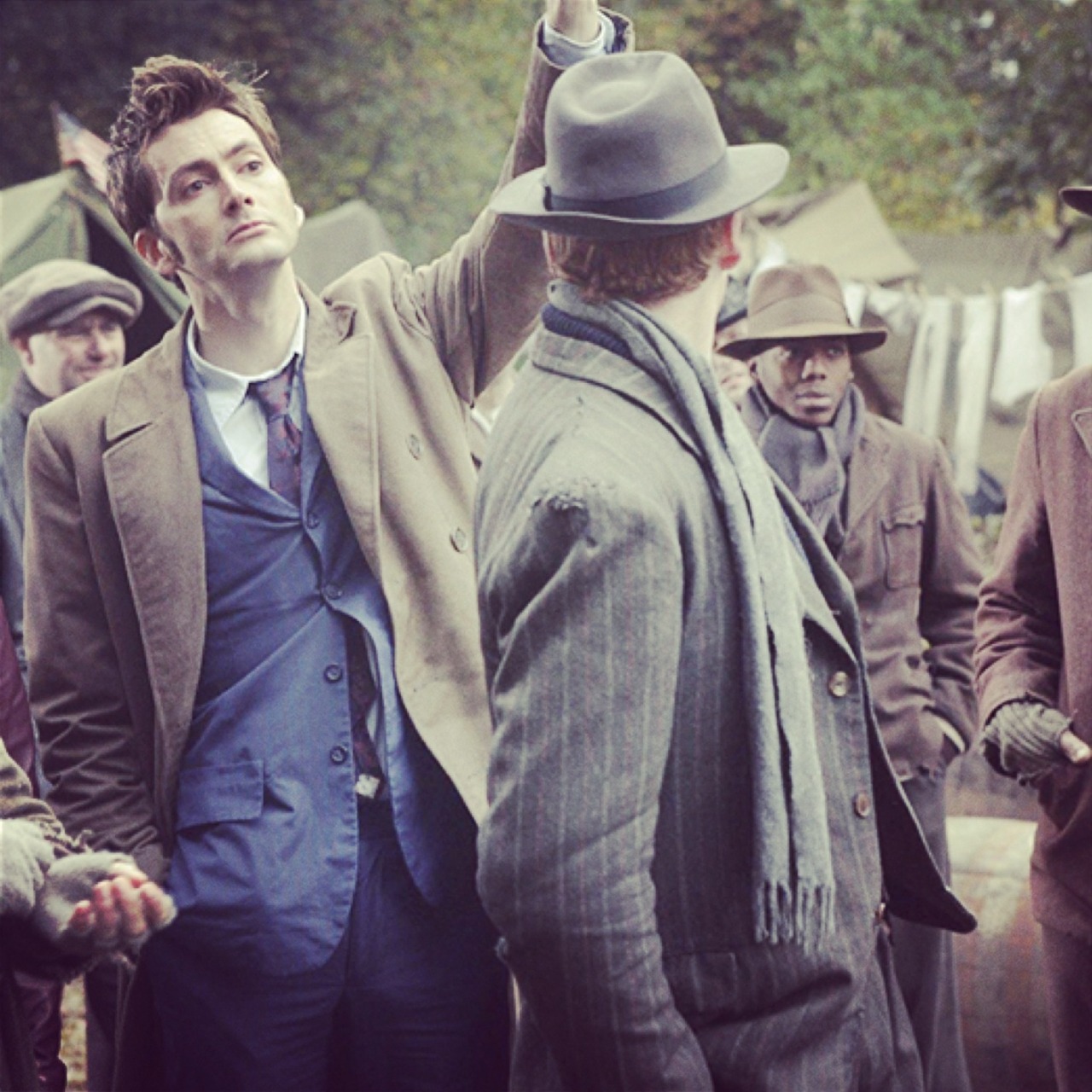 tennant-tuesday:  ohtentoo:  Ten + Blue Suit of Sex  Excuse me for a moment while