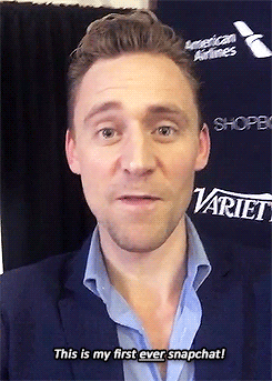 cheers-mrhiddleston:Tom’s Evolution on (Other People’s) Snapchat
