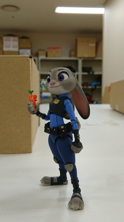 mofetafrombrooklyn: mykegreywolf:   someponys-scribbles:   nekomimiranger:  secretfurry92:  dyzmo:   furryartwork: Revoltech Zootopia Judy Hopps figure reveal! Source: http://ift.tt/2vjSbgT @secretfurry92   Omg that is amazing!  DO WANT!!  I need this.