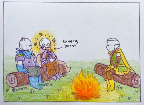 Inktobertale Day 5 - Camping