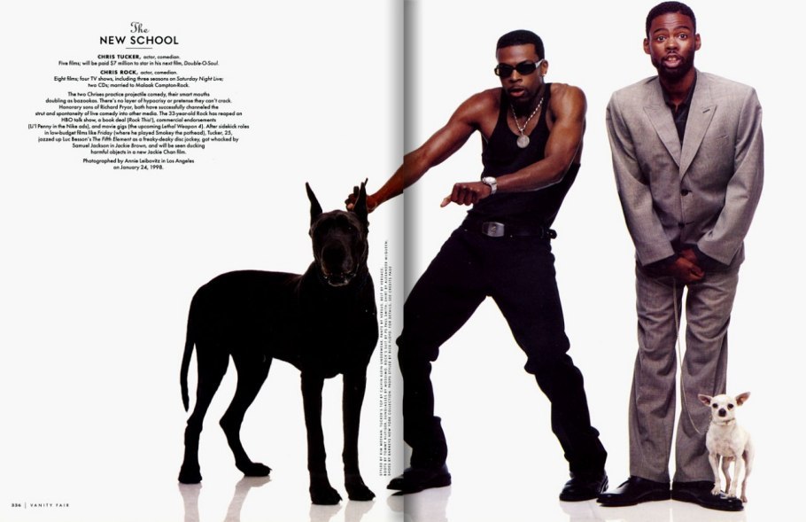 nearlyvintage:  Chris Tucker and Chris Rock, photographed by Annie Leibovitz  1998