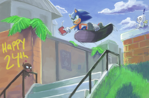Happy late 24th Birthday, Sonic! Super Sonic godspeed.