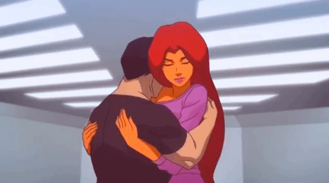 koriesanders:Dick and Kory flirting // Teen Titans: The Judas Contract