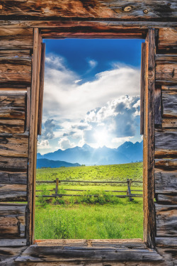 lsleofskye:  View of the Tetons Through a