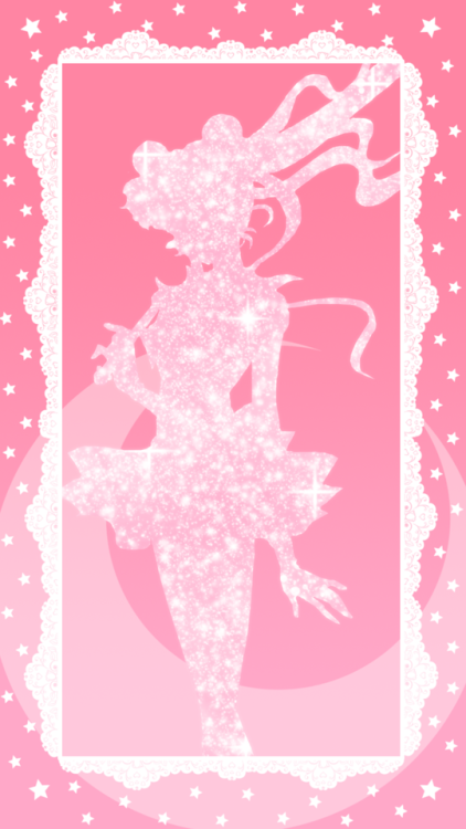 crystalmoonxo:Sailor Moon &amp; Sailor Chibi Moonkanzenban lockscreens