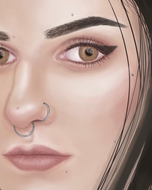 #selfportrait haters will say i didn’t even bother to throw in a background, and you know what