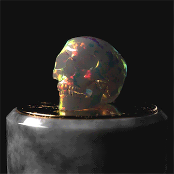 evilsmurfnope:  moxperidot: shinydiscopaul:  we-are-eldritch-knight:  hailtothepumpkinqueen:  So bones are among the things that can be opalized right?  Well now I’m imagining a necromancer with a small army of sparkly opal skeletons for the Aesthetic™