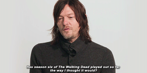 reedusnorman:  “So yeah, I kinda know what’s happening.” 