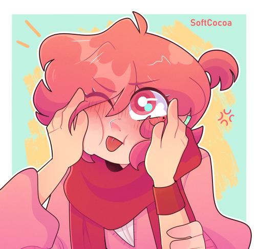 softcocoa:squishy cheeks Mitsuba…