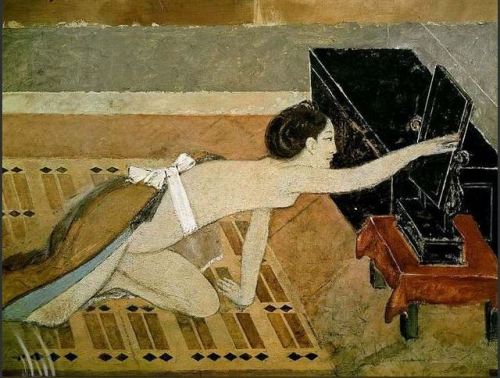 salantami: Balthus  Japanese Girl with a Black Mirror