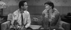 thefinalimage:  The Apartment, 1960 (dir. Billy Wilder) “Did you hear what I said, Miss Kubelik?  I absolutely adore you.”“Shut up and deal.”