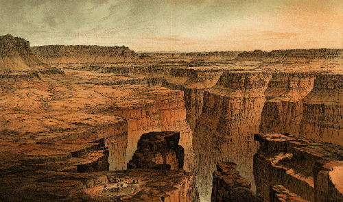 William Henry Holmes (Ohio, 1846-1933) The Grand Canyon at the foot of the Toroweap.