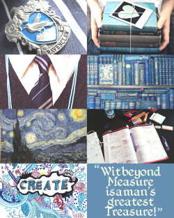 thewizardthatreads:  ʜᴏɢᴡᴀʀᴛs ʜᴏᴜsᴇ ᴀᴇsᴛʜᴇᴛɪᴄs |  ravenclaw  “Or yet in wise old Ravenclaw,If you’ve a ready mind,Where those of wit and learning,Will always find their kind.”   