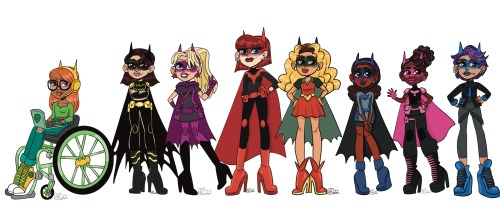 sam-and-crystal:i designed some batgirl fashion “dolls”!!! let me know your favorit