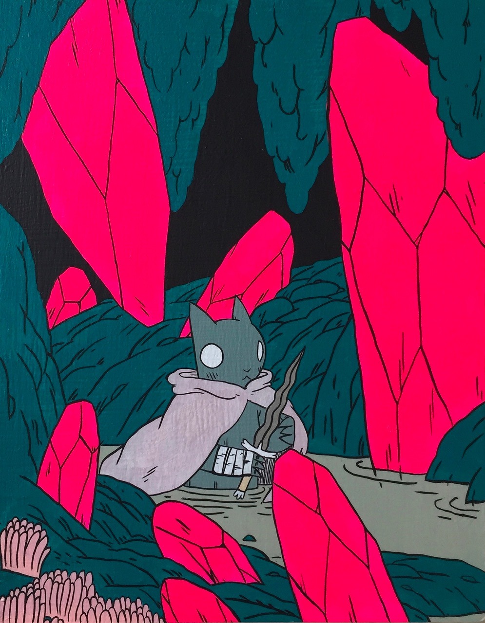 supersonicart:  Deth P. Sun &amp; Gemma Correll at Grumpy Bert. Opening May 13th,