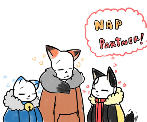 owosa:  more like sleepy big brothersfellWolves by @sanspar / bunny!blue and fox!papy idea by @keksbela Part 3 / 5 